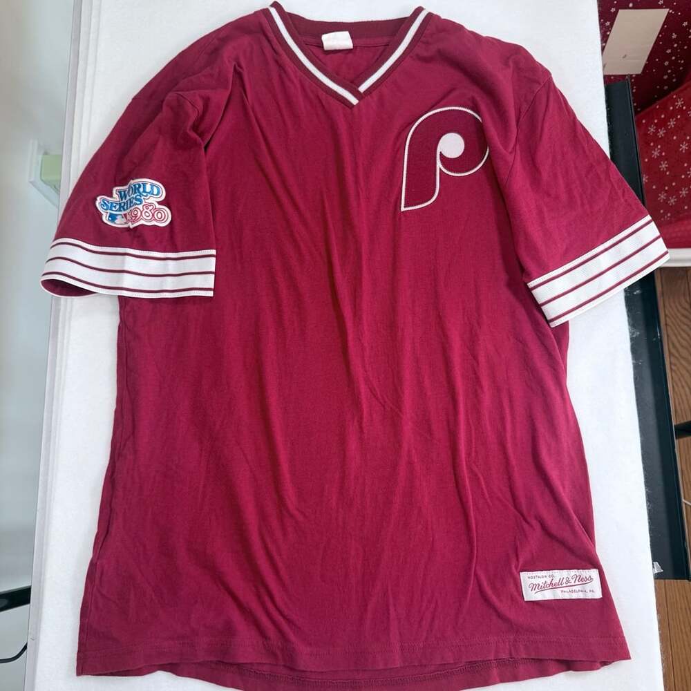 Mitchell & Ness Philadelphia Phillies 1980 World Series Jersey Medium